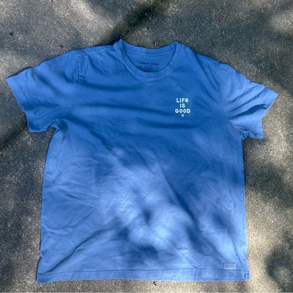 Life Is Good Sky Blue Tee - Picture 1 of 6